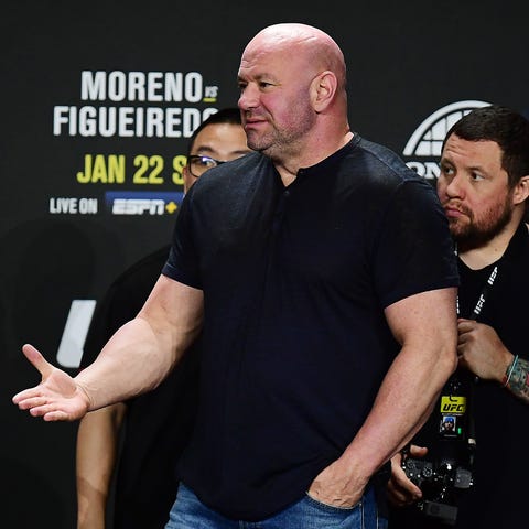 UFC president Dana White during weigh-ins before U
