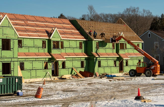 A market-rate housing development is under construction at 175 James St., a former brownfield.