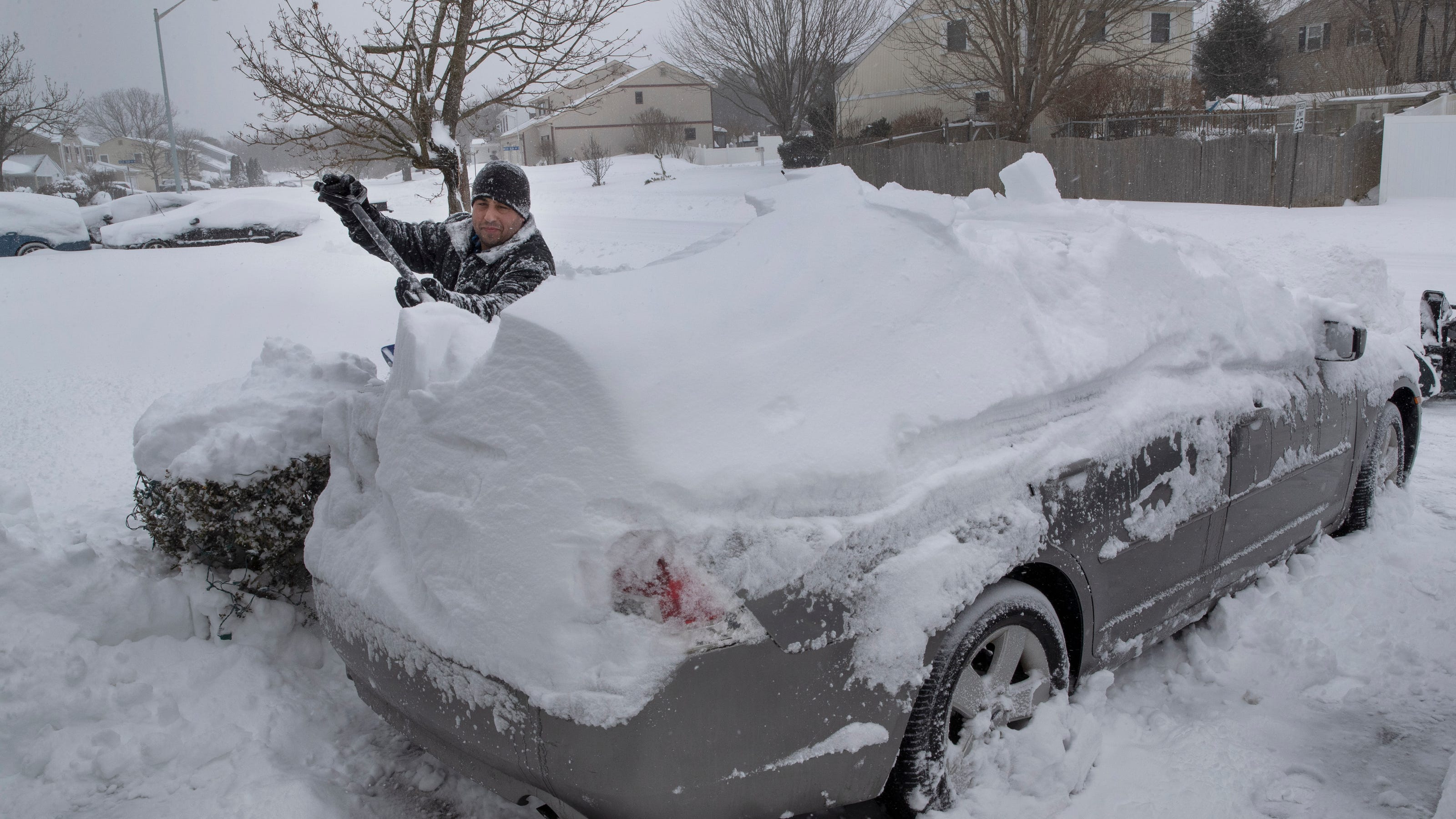 NJ snow storm wallops Jersey Shore as promised. How much snow?