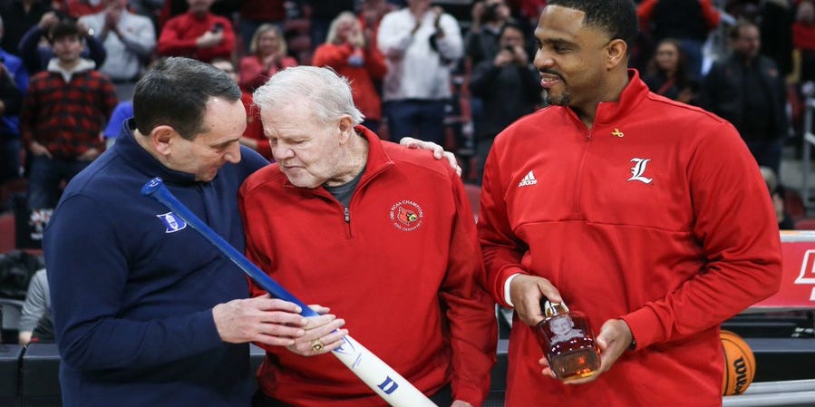 Duke-Louisville: Coach K gets Maker's Mark as retirement gift
