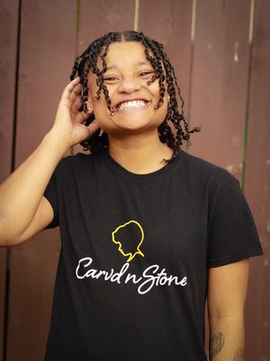 Nyesha Stone, founder of Carvd N Stone, a media company covering positive news based in Milwaukee