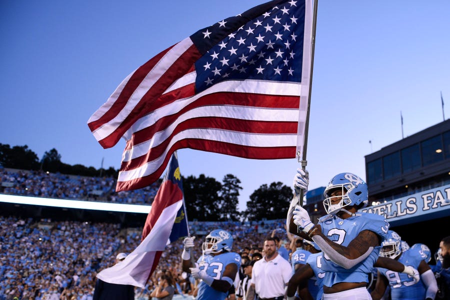 UNC football gets mix of late and early kickoff times for first 3 games of 2022 season