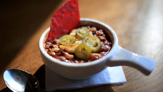 Chili with jalapenos