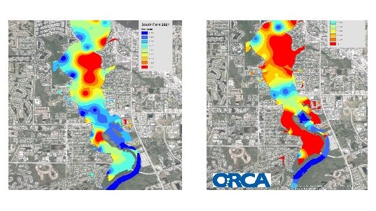 ORCA measures muck, pollution in St. Lucie River south fork; maps concerning hotspots - TCPalm