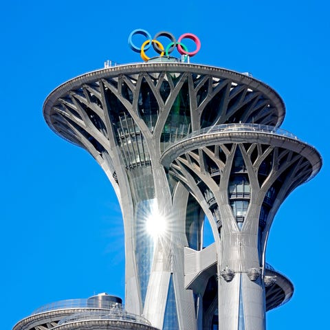 A view of an Olympics Tower before the Beijing 202
