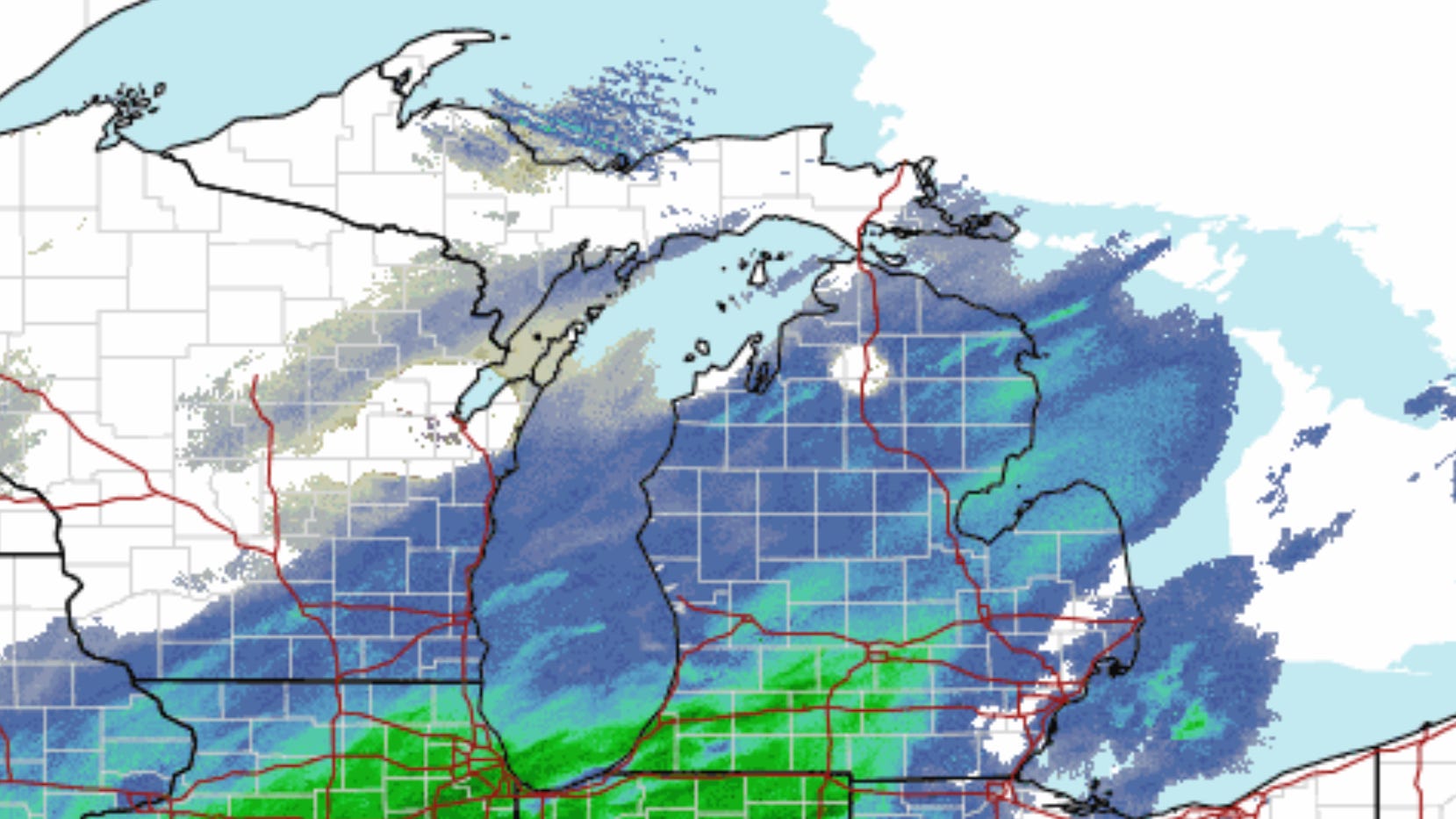 Michigan live weather radar, traffic updates for winter storm