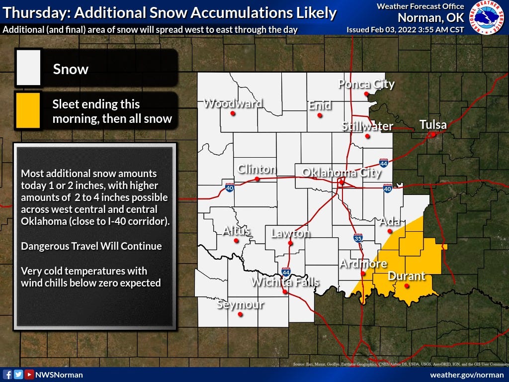 Okc Trash Pickup Schedule 2022 Oklahoma Winter Storm Updates: Okc Road Conditions, Snow Routes, More