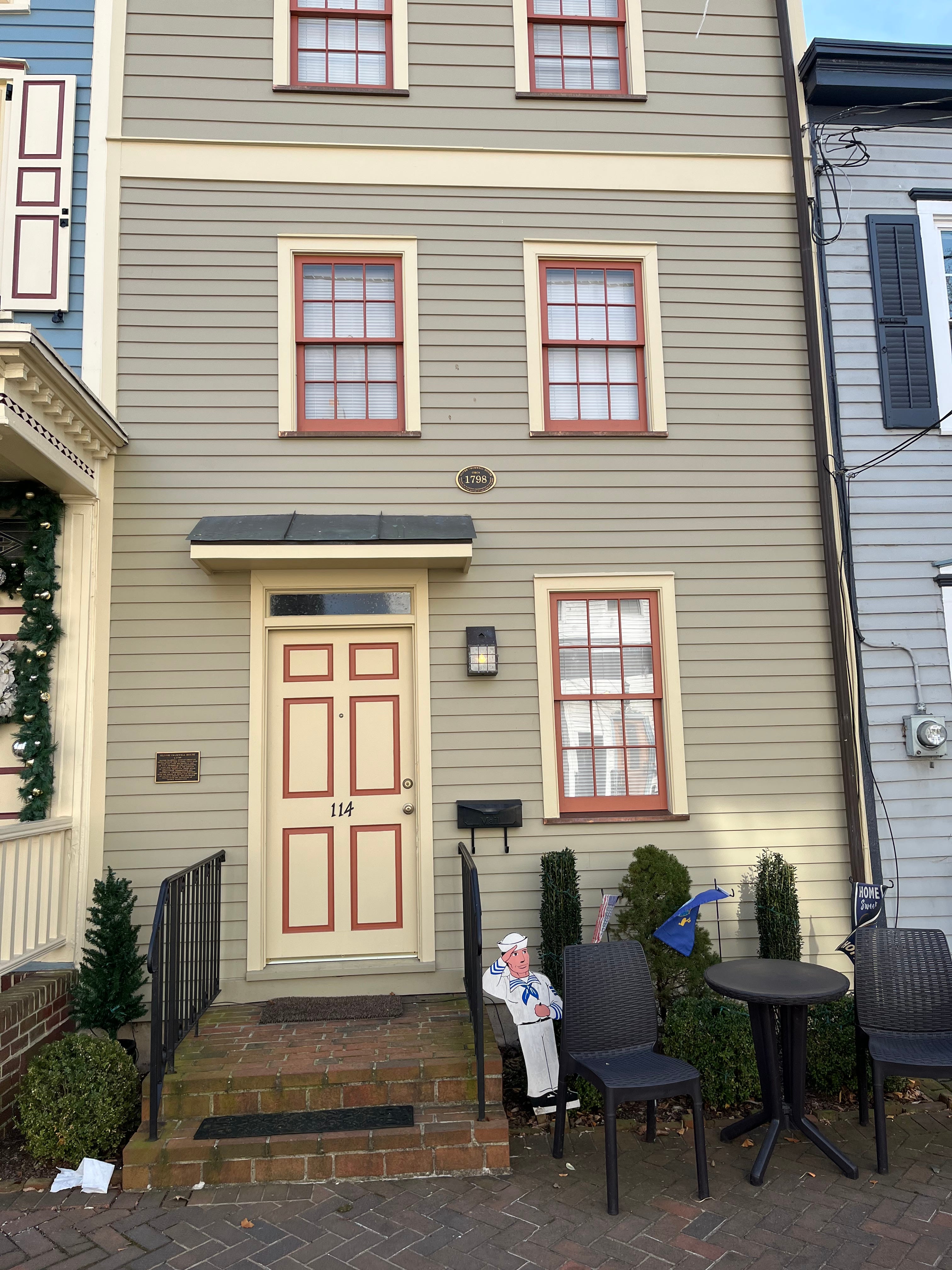 The former home of African American Revolutionary War soldier Oliver Cromwell, at 114 East Union Street in Burlington, New Jersey. Cromwell will receive a historical marker from the Daughters of the American Revolution on April 27, 2022