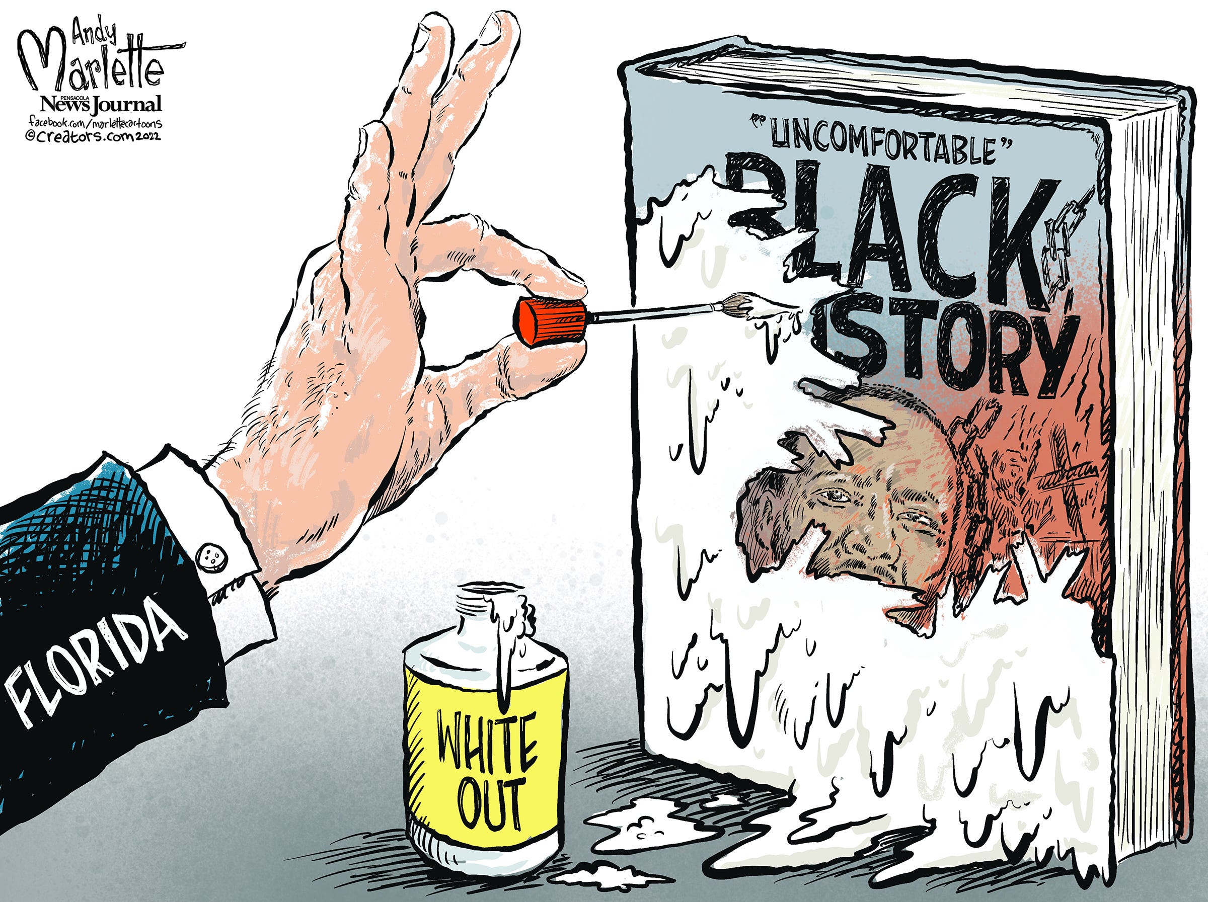 Marlette cartoon: Gov. DeSantis puts his mark on Black History Month Marlette cartoon: Gov. DeSantis puts his mark on Black History Month