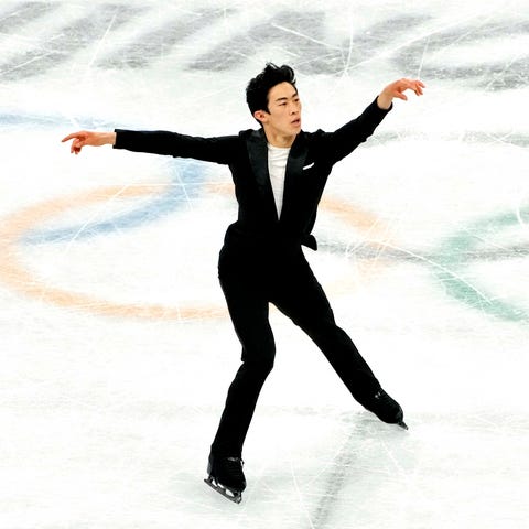 Nathan Chen (USA) competes in the team figure skat