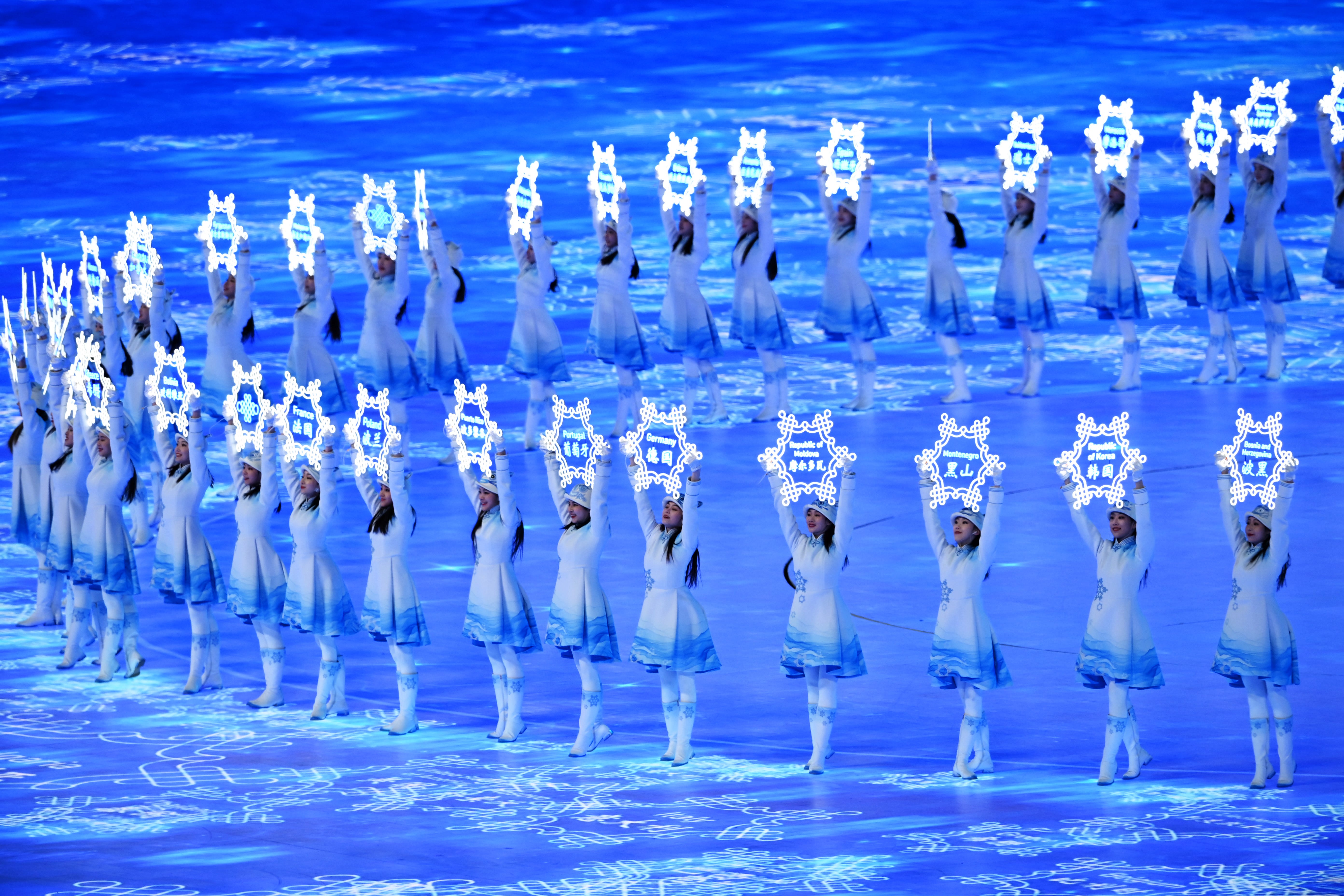 Photos of the opening ceremony at Beijing 2022 Winter Olympic Games