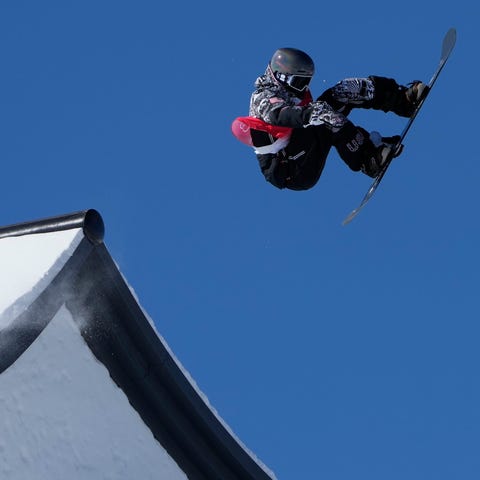 Red Gerard during the men's slopestyle qualificati