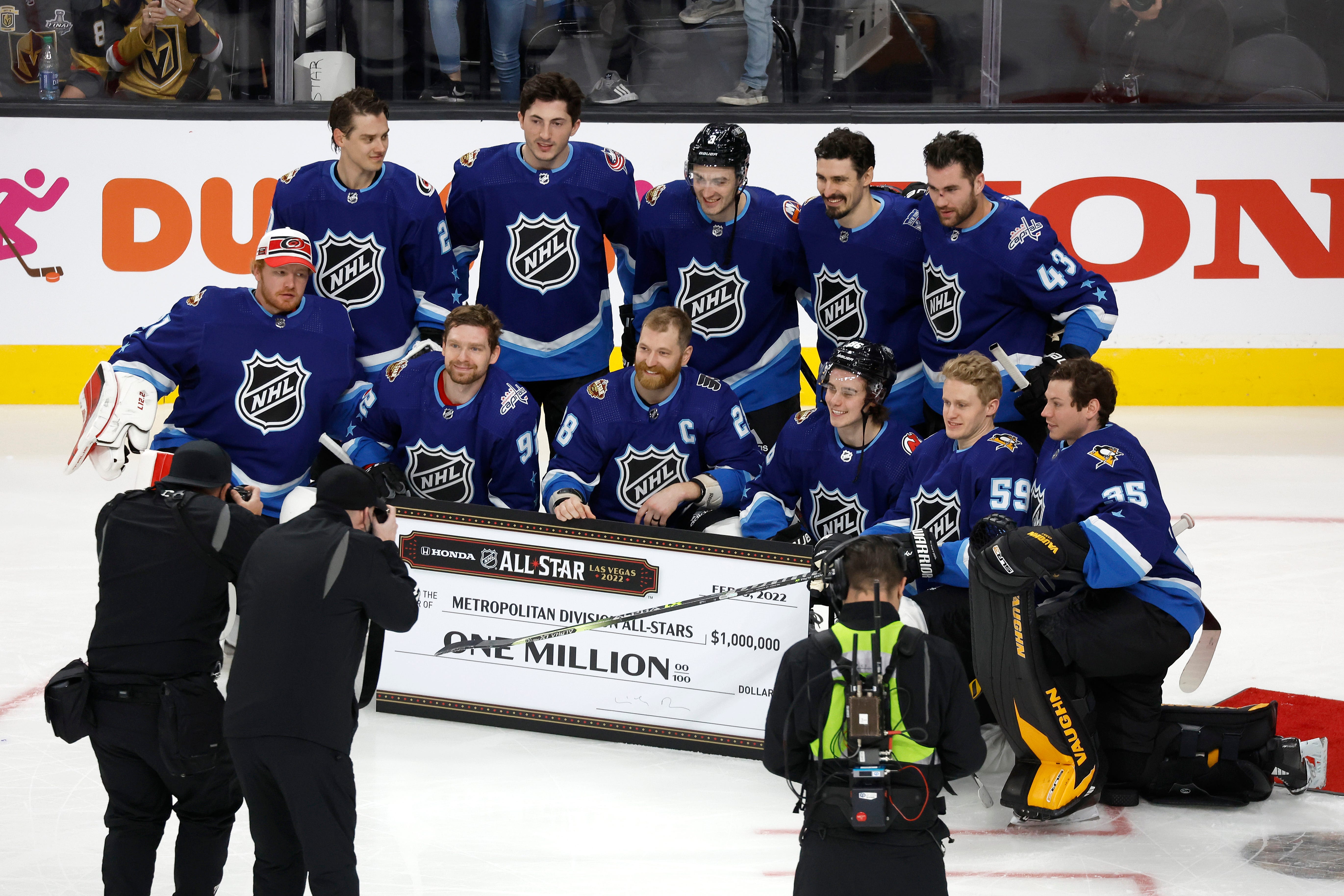 Trevor Zegras scores blindfolded at NHL AllStar skills competition