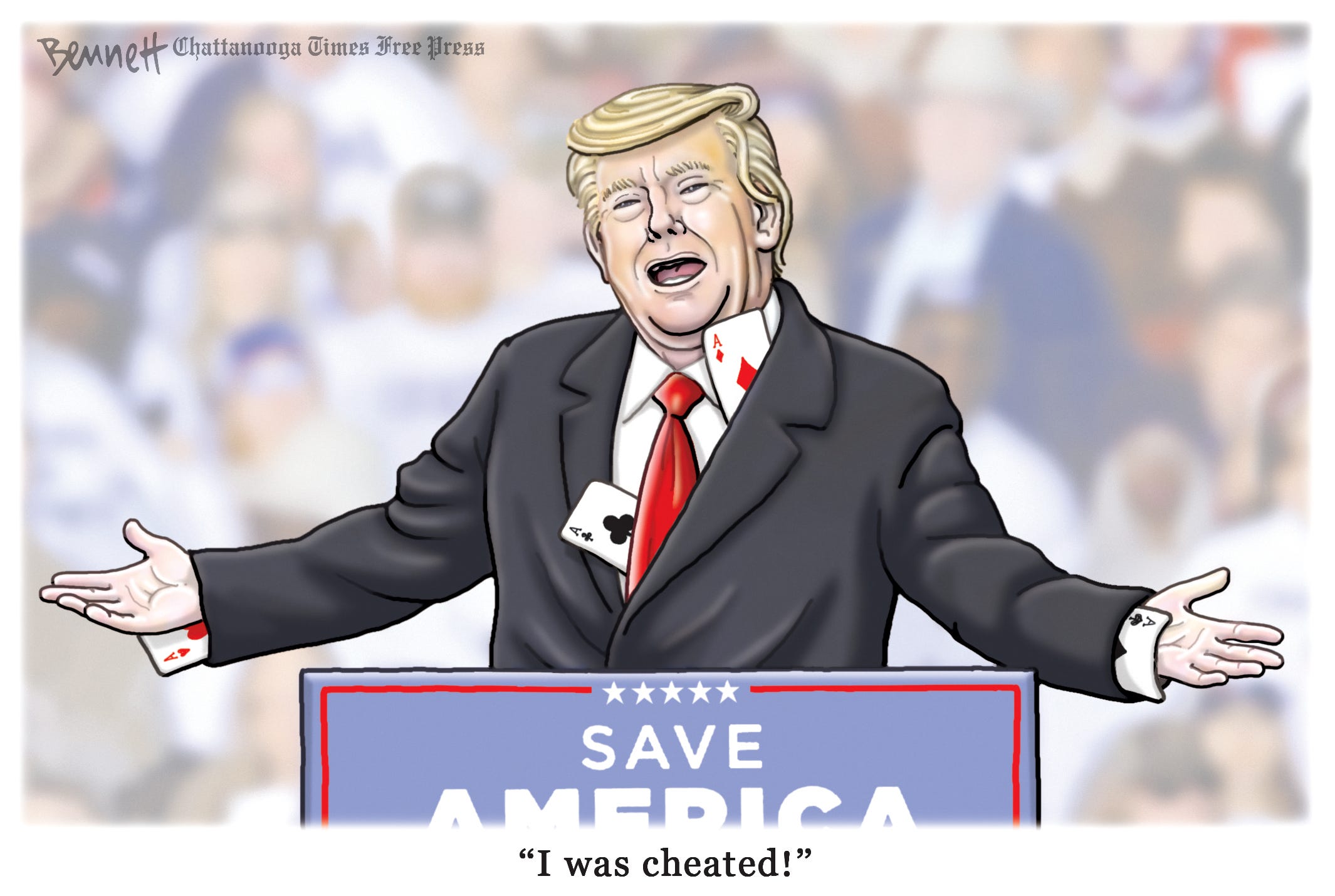 Editorial cartoon, Feb. 9, 2022: Trump Editorial cartoon, Feb. 9, 2022: Trump