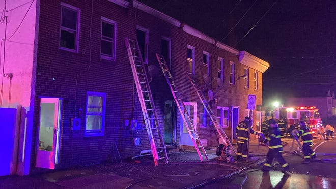 Six homes were damaged Sunday evening in a Wilmington fire, officials said.