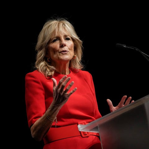 First lady Jill Biden addressed the Community Coll