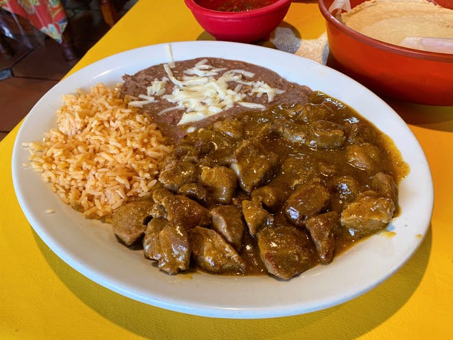 Costillas de puerco, or pork short ribs, are a Michoacan specialty at Mama Lupita's.
