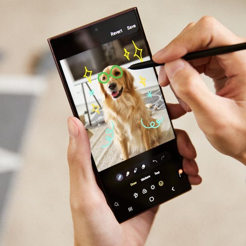 The Samsung Galaxy S22 Ultra.