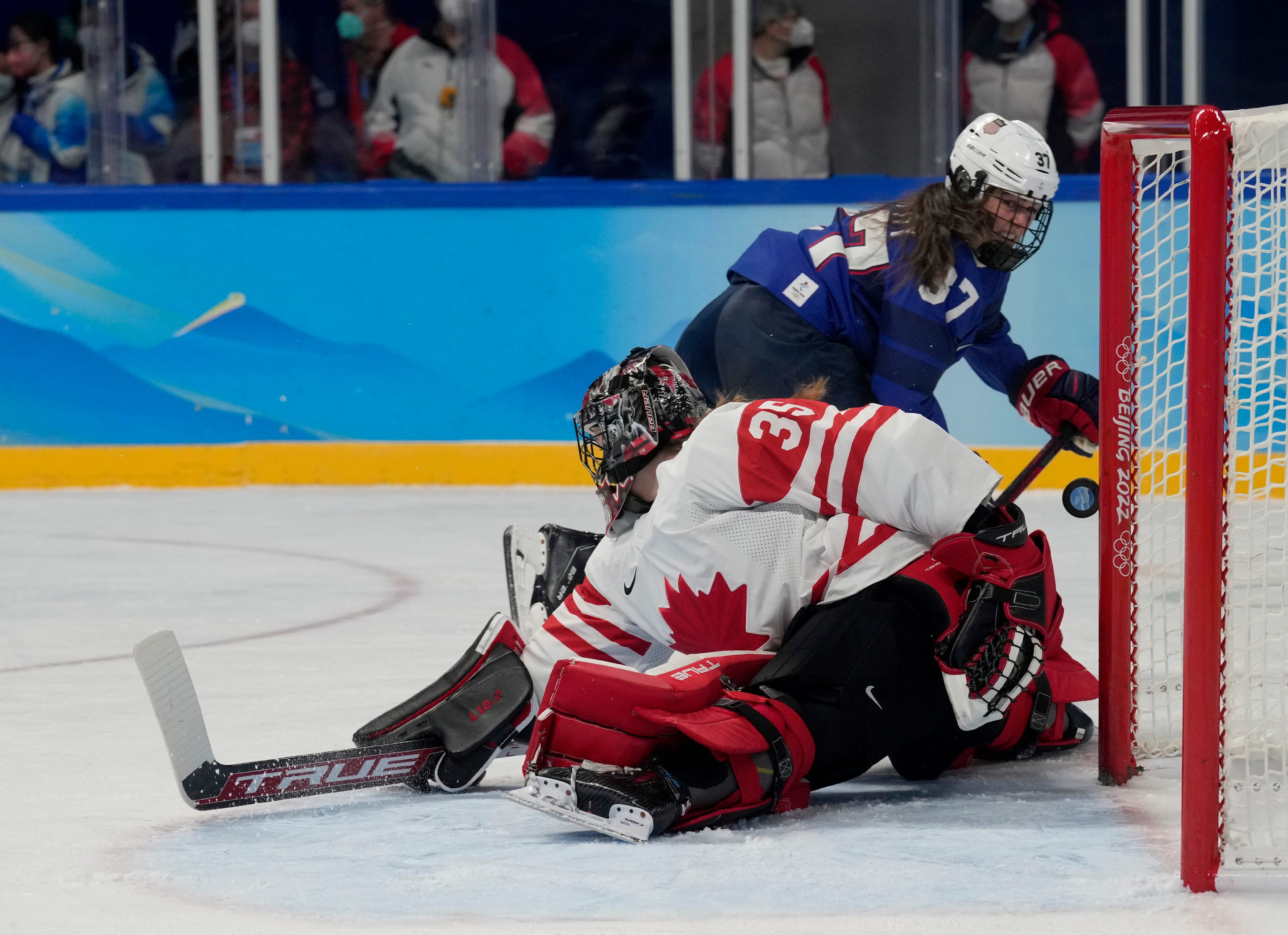 Us Women S Hockey Team Falls To Canada In Beijing Olympics Group Game