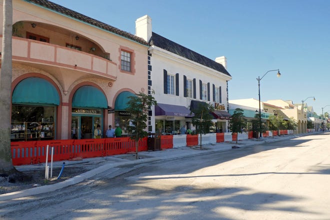 The Johnson Schoolcraft Building, left, built in 1926, is just west of a building that was built in 1925, as seen in October, 2018, during the Venice Beautification Project. Because the Johnson Schoolcraft building is on the city’s historic register, changes are governed by the Historic Preservation Board. Changes to the 1925 structure would come under the purview of the Architectural Review Board. Under changes currently proposed for city land development regulations, both advisory boards would  be combined.