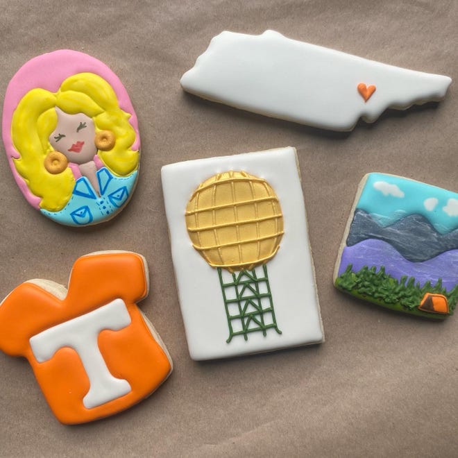 Knoxville-themed custom cookie order by So Baked. Feb. 7, 2022.