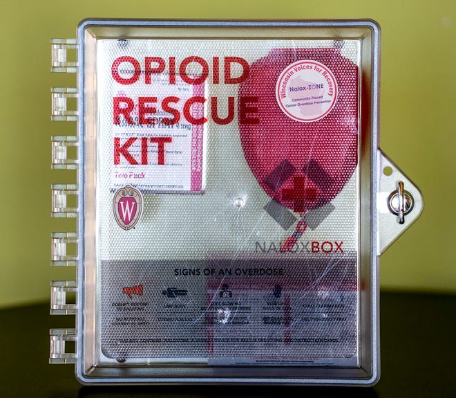 Opioid rescue kits, which include doses of naloxone and signs of an overdose, are available in each dorm at UW-Oshkosh.