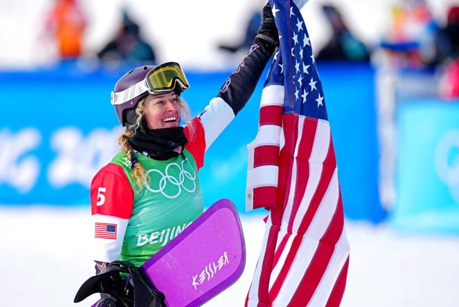 Lindsey Jacobellis wins first USA gold Wednesday Lindsey Jacobellis wins first USA gold Wednesday