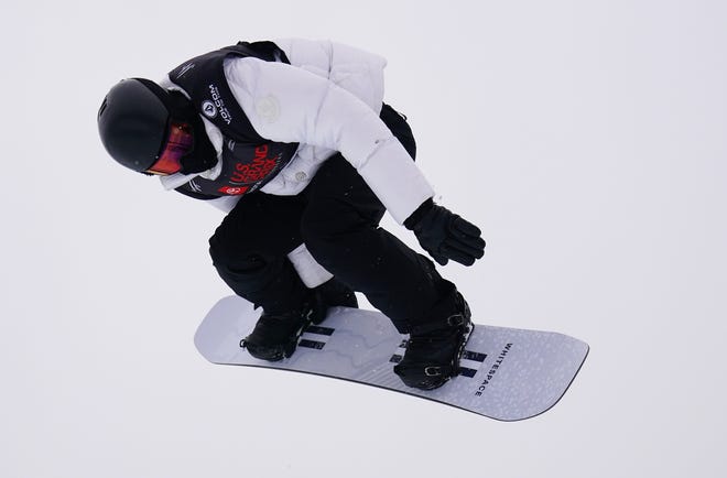 Shaun White cpmpetes at the Toyota U.S. Grand Prix halfpipe event at Copper Mountain in December.