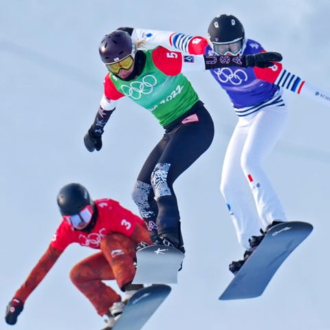 Lindsey Jacobellis (USA) in the Women's Snowboard 