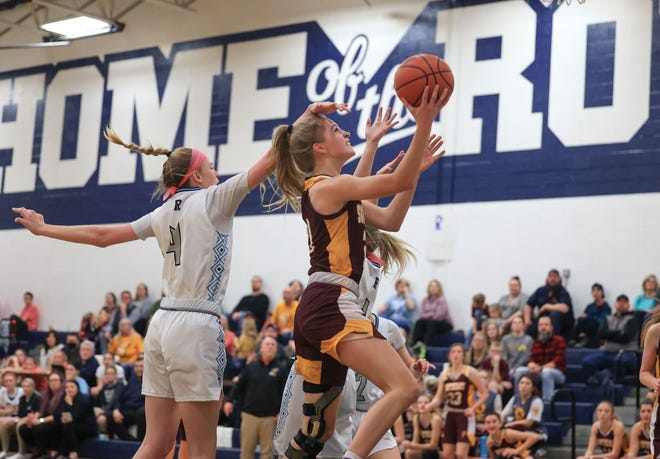 Southeast junior Anna Keto puts up a shot during Wednesday night's game against the Rootstown Rovers at Rootstown High School.
