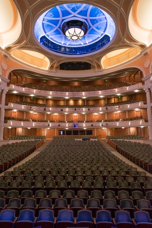 The Gaillard Center in Charleston as viewed from the stage of the Ingram Theater.