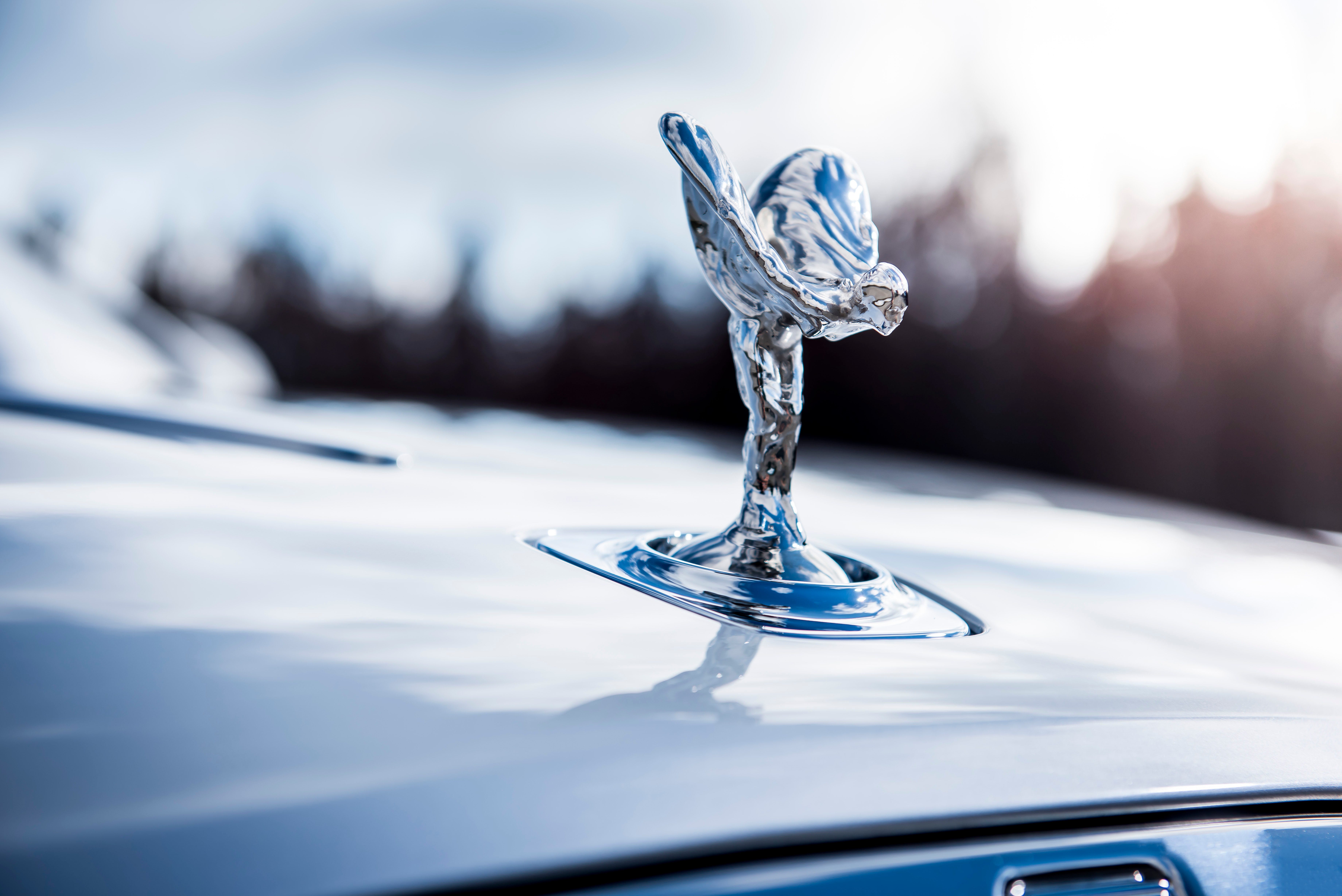 1/16 Rolls Royce Flying Lady Gold Hood Ornament For Minicraft Entex Silver Cloud 