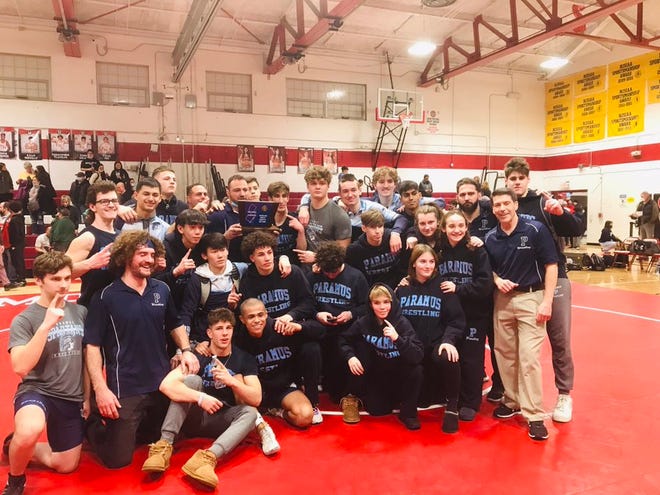 Paramus defeated Morris Hills to secure the North 1, Group 3 wrestling title. Feb. 9, 2022.
