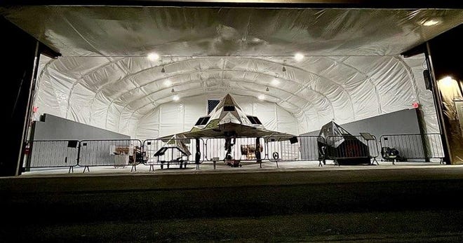 The F-117 Nighthawk #833 will be viewable to visitors of the Palm Springs Air Museum in April. Obtaining the stealth aircraft and building its hangar has been a four-year process.