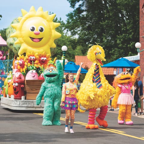 The Sesame Street Party Parade is full of familiar