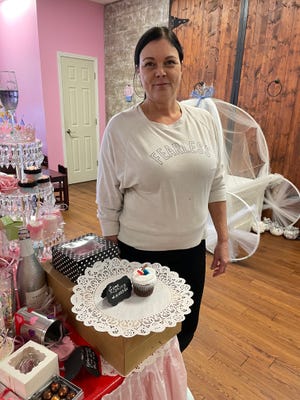 Jean Covel, owner of the Cupcake Castle in Fairlawn, has created a Hudson ice fishing inspired treat.
