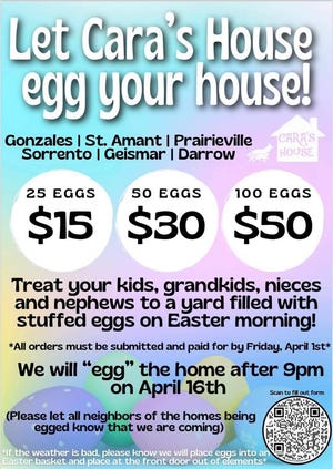 The Cara's House Easter fundraiser returns this year.