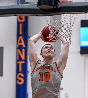 College of the Sequoias hosts Reedley in men's basketball on Wednesday, February 9, 2022. 