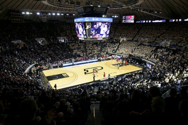 Inside Mackey Arena for the second half of an Purdue men's basketball game, Sunday, Feb. 13, 2022 in West Lafayette.