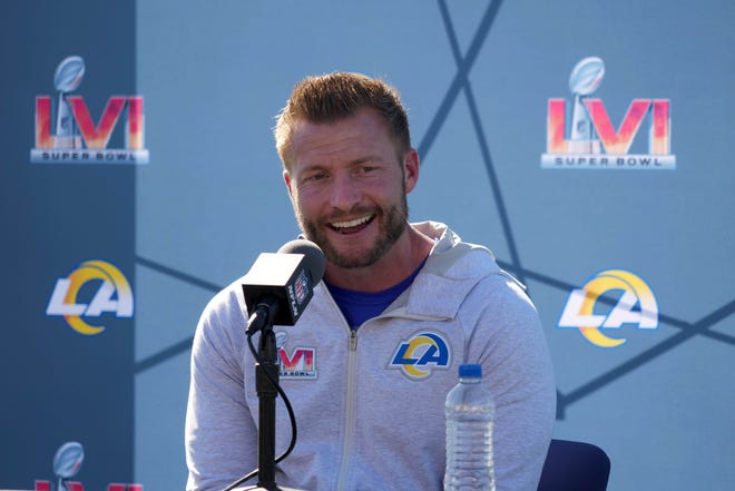 In five seasons as Rams coach, Sean McVay has a 55-26 record and a pair of Super Bowl appearances.