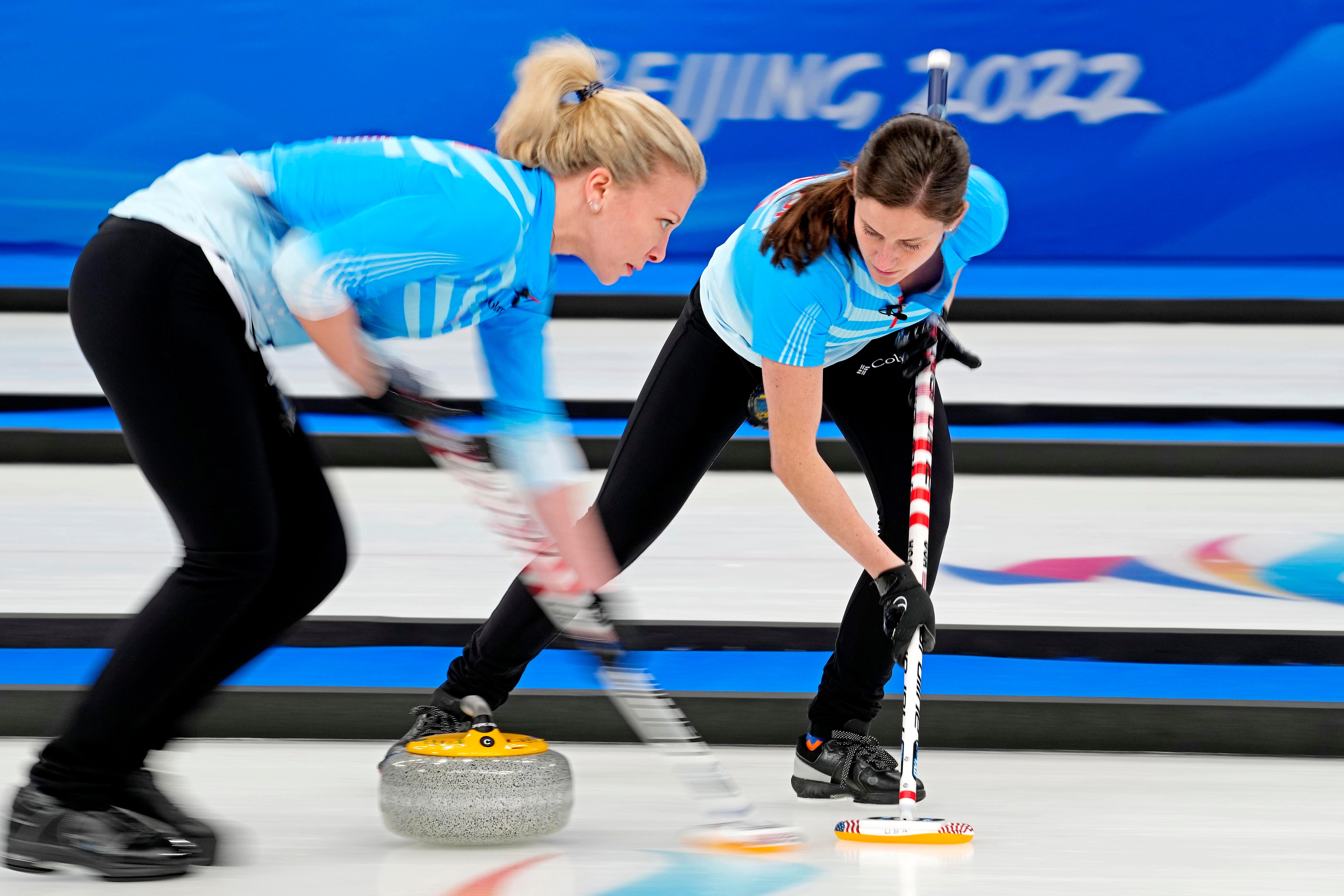 Us Women S Curling Team Finds Inspiration From Men At 22 Olympics