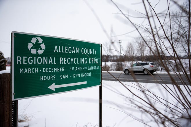 The Hamilton Regional Recycling Depot stands Monday, Feb. 14, 2022, located at 3310 M-40 in Hamilton. The depot will close permanently on March 1, 2022.