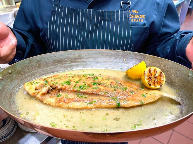 Dover sole at Cafe L'Europe pays homage to the late chef-restaurateur Jean-Pierre Leverrier.
