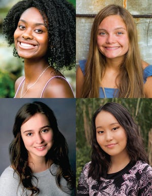 The 2021 Write to Educate Essay Contest winners are, clockwise from top left, Tatiana Mason, Lansing; Abbey Peters, Olivet; Jessica Wang, Okemos; and Teagan Sanders, St. Johns. The contest is now open for 2022 entries.
