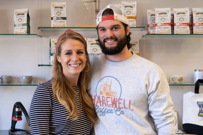 Candice and Zach Pritz, owners of ShareWell Coffee Co.