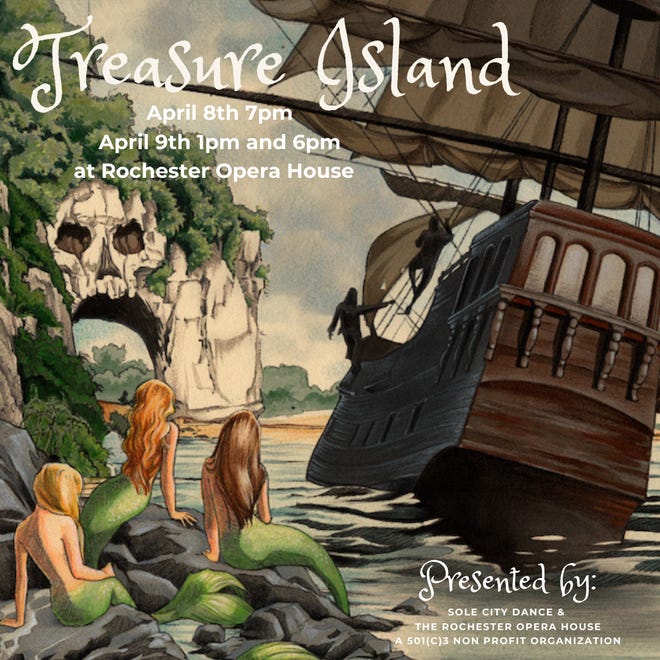 Sole City Dance présente Treasure Island les 8 et 9 avril au Rochester Opera House.