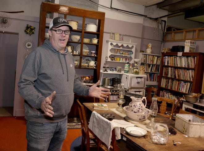 Pocket Change Thrift & Antiques owner Ed Albert talks about the revitalization of downtown Alliance at his downtown shop.