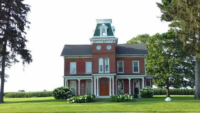The Bonine House, at the corner of Penn Road and M-60, in Cass County, was the home of Underground Railroad stationmasters James E. and Sarah Bogue Bonine.