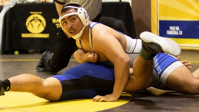 Hector Haro of Cathedral City won the 220-pound weight class at the Eastern Division Championships on Saturday at Temecula Valley.
