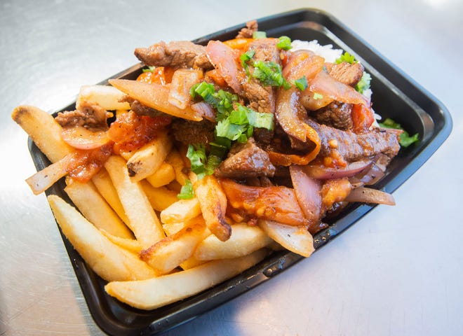 The Jumping Lomo Peruvian food truck offers Pensacola residents a taste of Peru with beef lomo saltado.